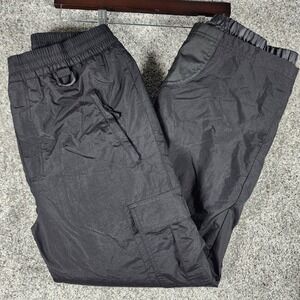 Sport Essentials Snow Pants Mens Medium Black Cargo Insulated Waterproof Exc